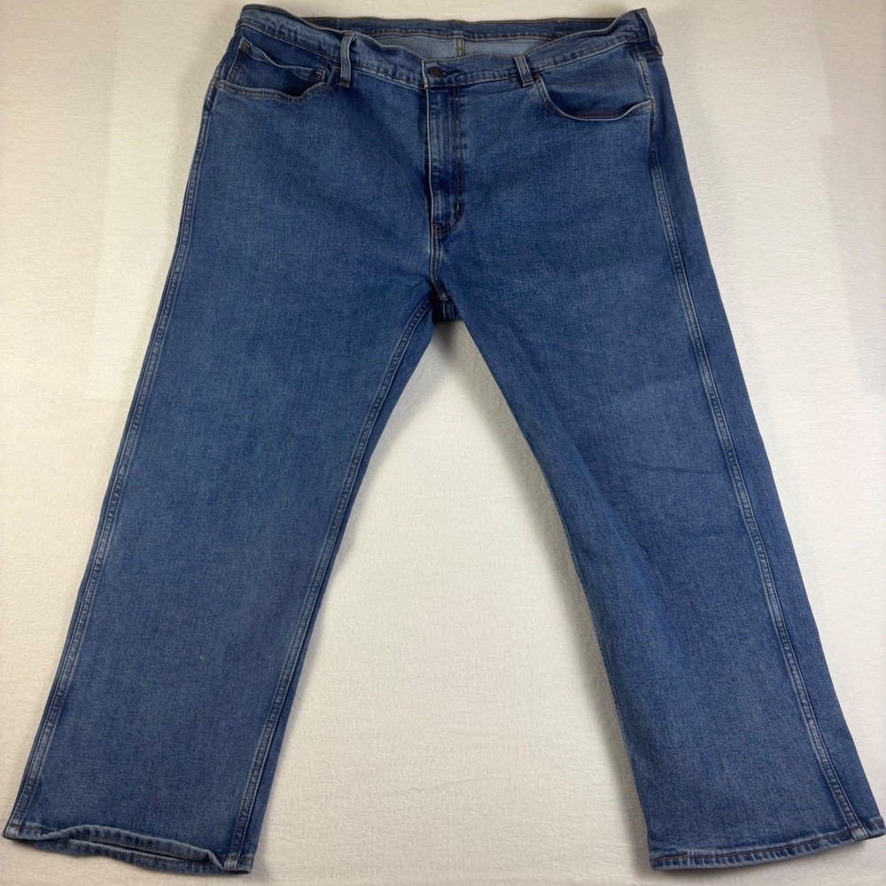 Levis Workwear Fit Blue Denim Jeans Mens‎ Medium Wash Straight Leg 43x27